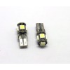 廠家直銷汽車燈 T10帶解碼 5SMD LED示寬燈 儀表燈